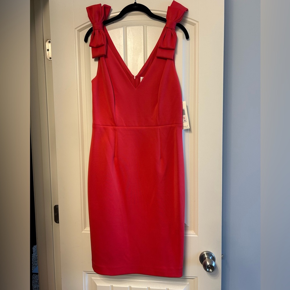 Eliza J Vibrant Red Cocktail Dress